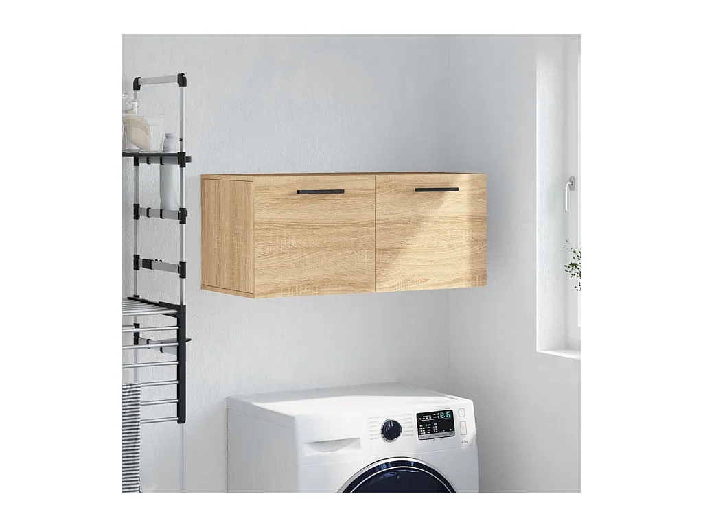 Armoire murale chêne sonoma 80x36,5x35 cm bois d'ingénierie