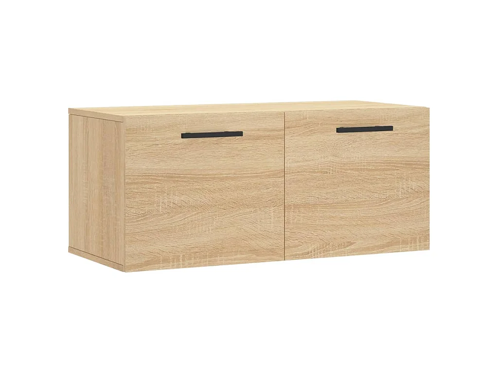 Mobile a Parete Rovere Sonoma 80x36,5x35 cm Legno Multistrato
