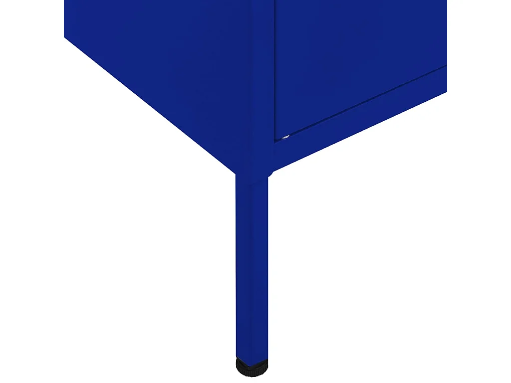 Opbergkast 80x35x101,5 cm staal marineblauw