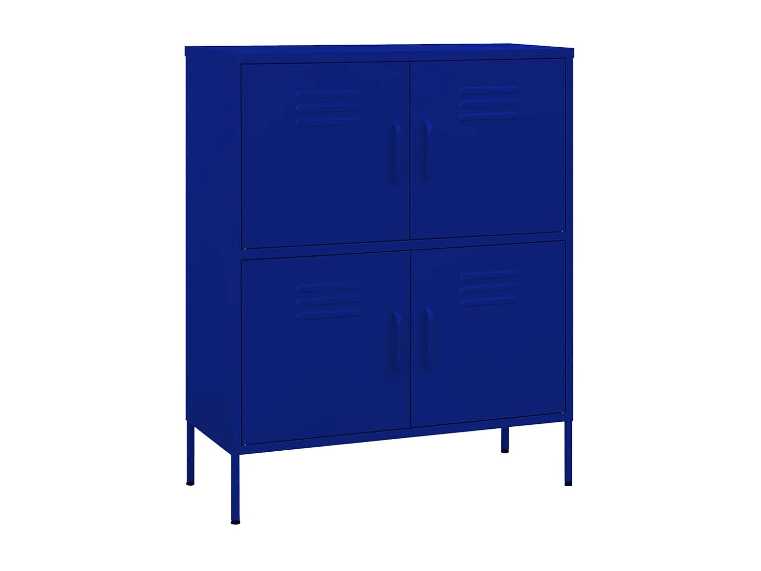 Armoire de rangement Bleu marine 80x35x101,5 cm Acier