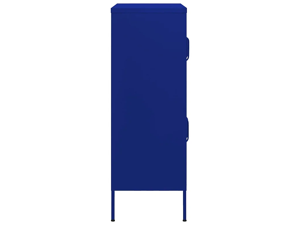 Lagerschrank Marineblau 80x35x101,5 cm Stahl