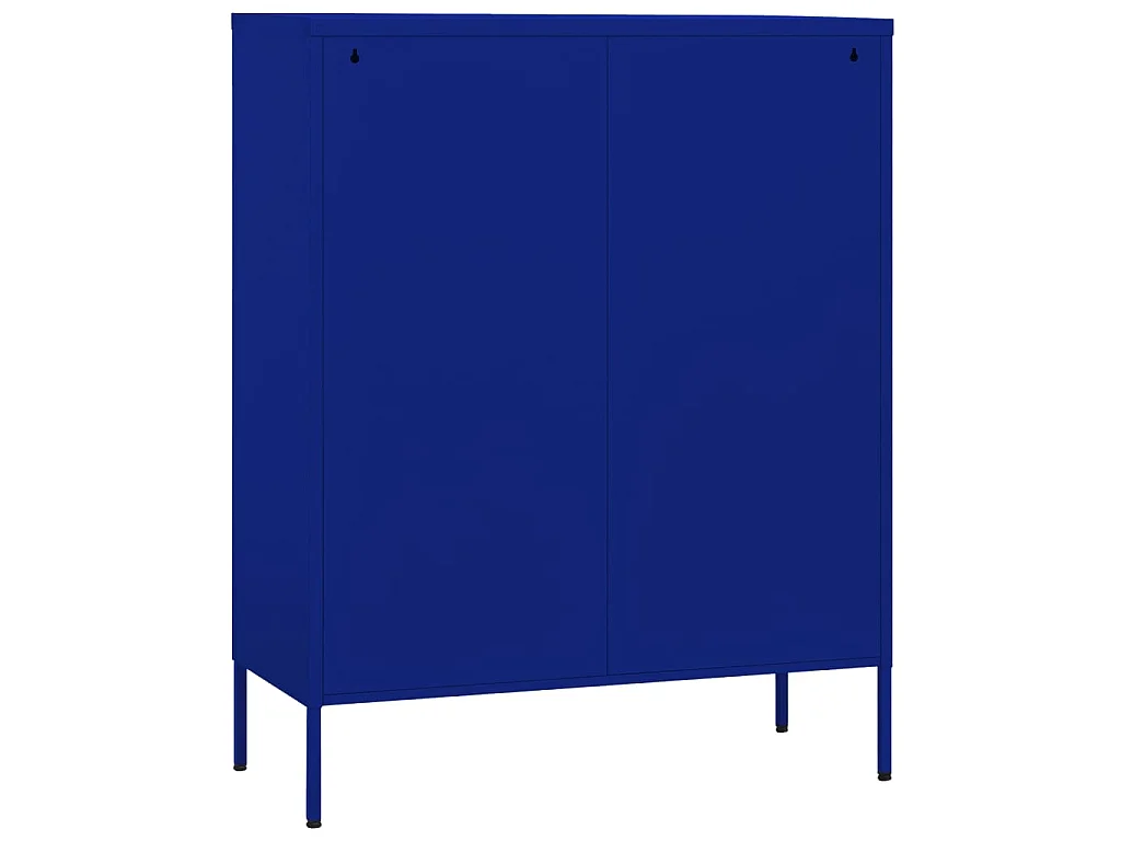 Lagerschrank Marineblau 80x35x101,5 cm Stahl