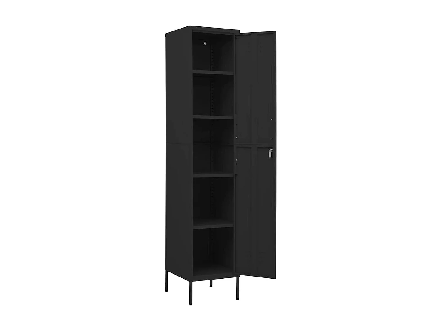 Armoire à casiers Noir 35x46x180 cm Acier