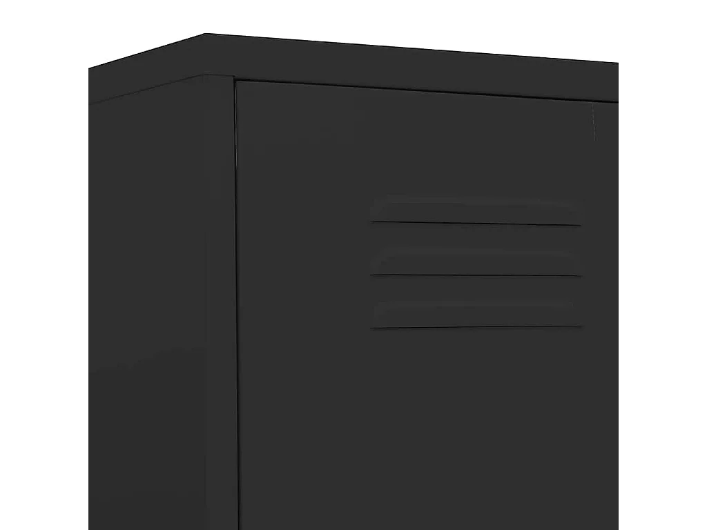 Armoire à casiers Noir 35x46x180 cm Acier