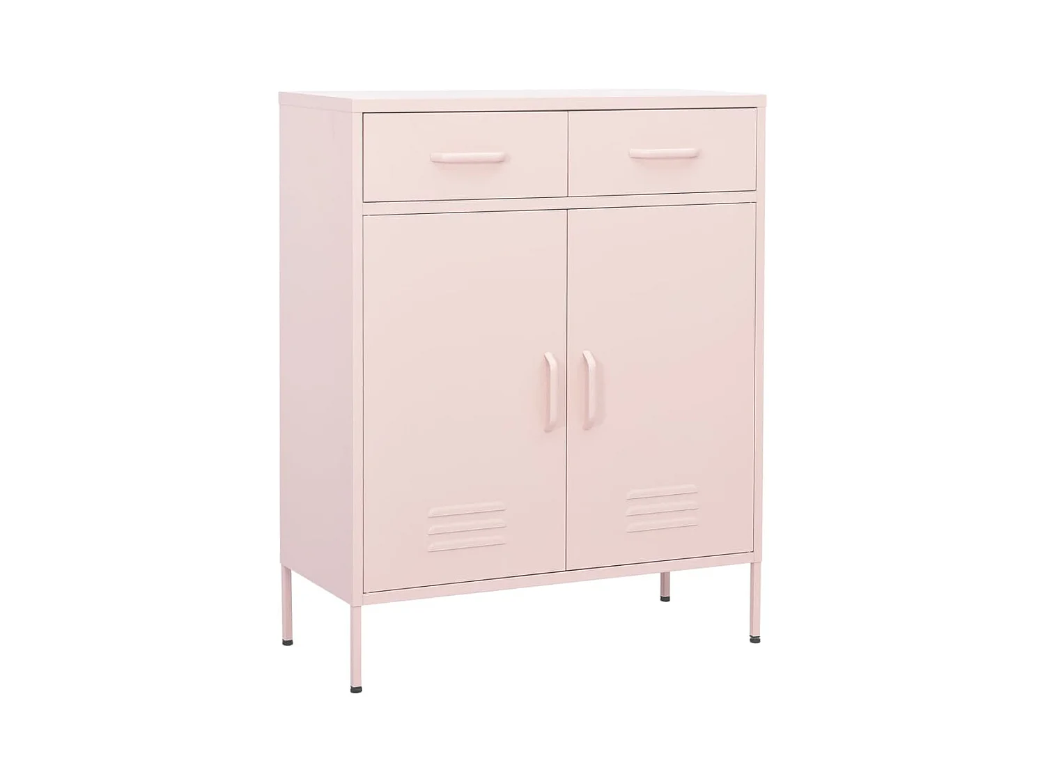 Armoire de rangement Rose 80x35x101,5 cm Acier