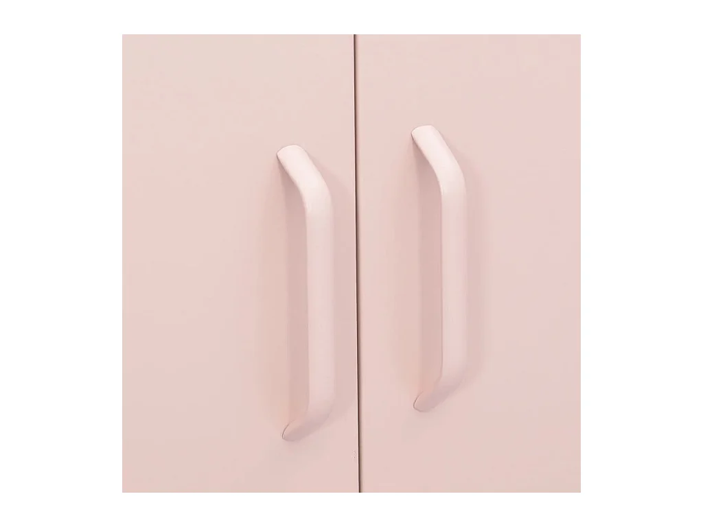 Armario de almacenamiento acero rosa 80x35x101,5 cm