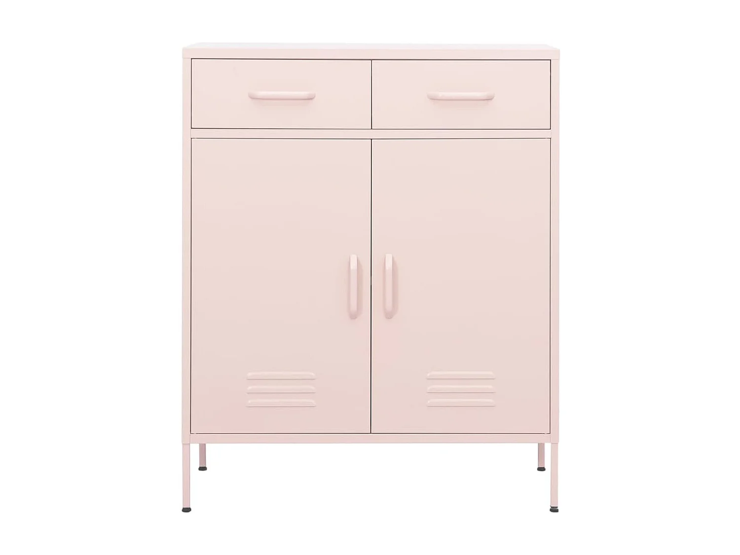 Armário de arrumação aço 80x35x101,5 cm rosa