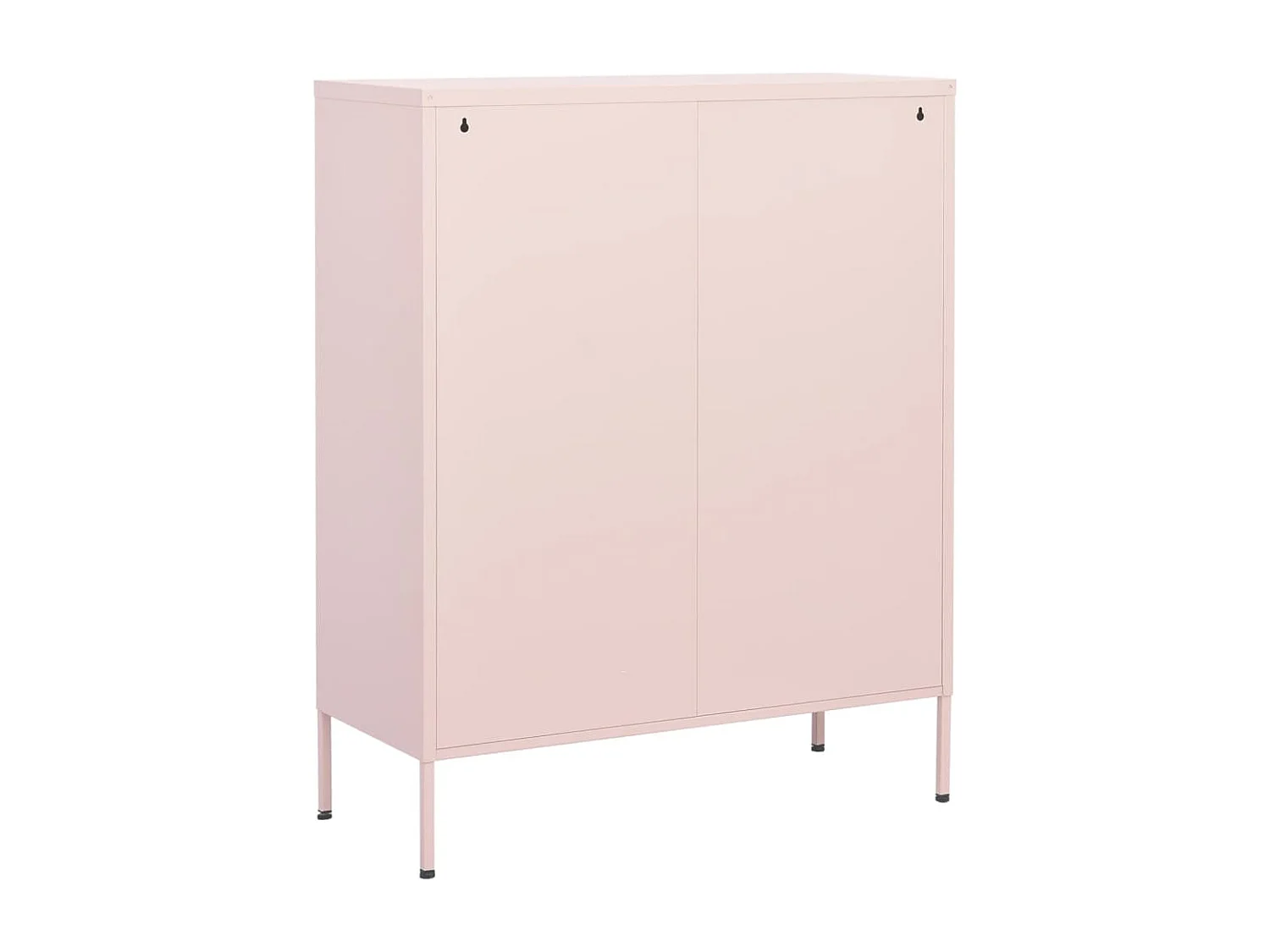 Armário de arrumação aço 80x35x101,5 cm rosa