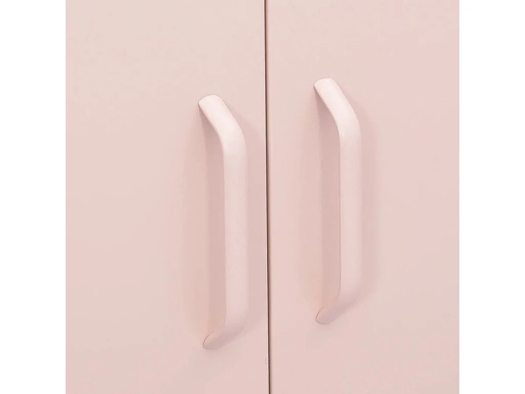 Armário de arrumação aço 80x35x101,5 cm rosa