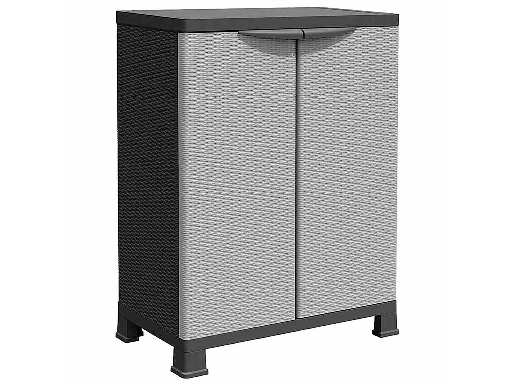 Armoire en plastique 68x39x92 cm Design de rotin