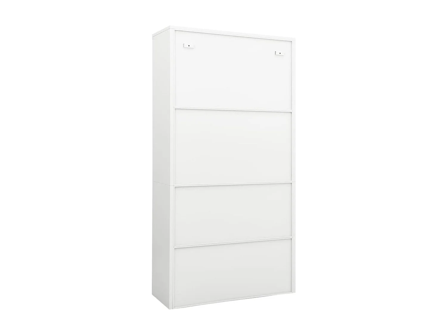 Armoire de bureau Blanc 90x40x180 cm Acier