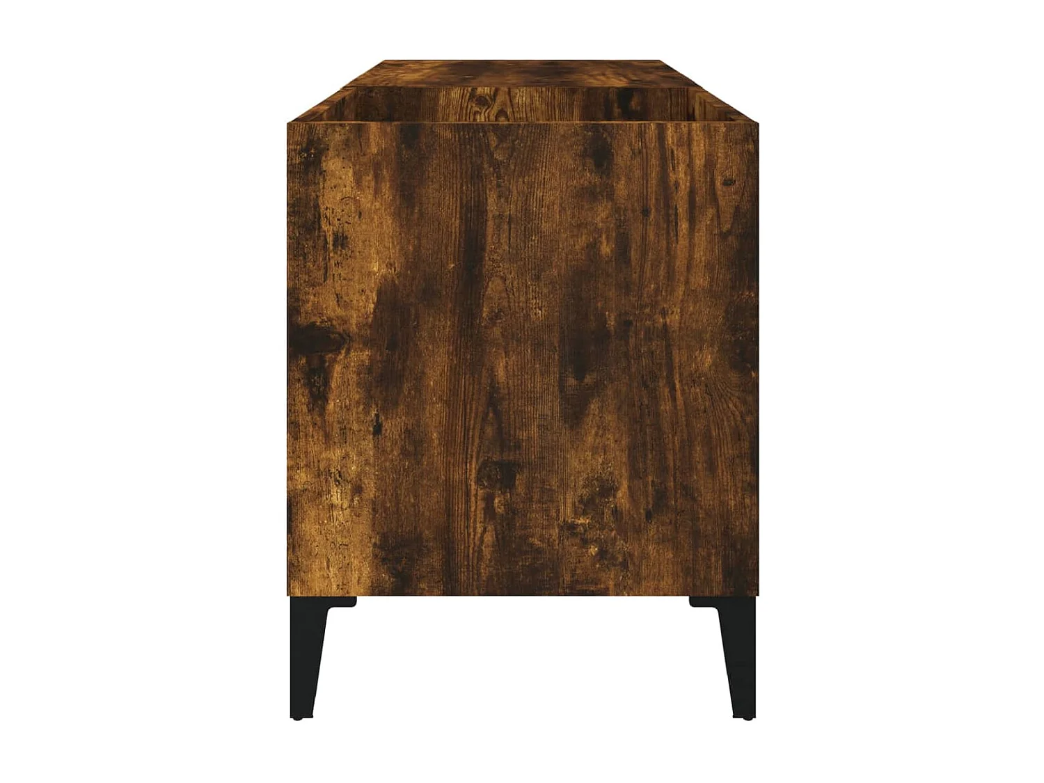 Armoire à disques chêne fumé 84,5x38x48 cm bois d'ingénierie