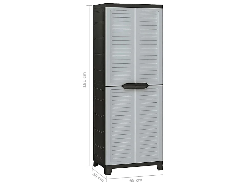 Kunststoffschrank 65x45x181 cm