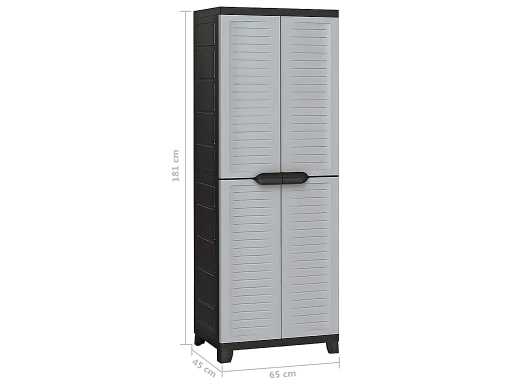 Armoire en plastique 65x45x181 cm