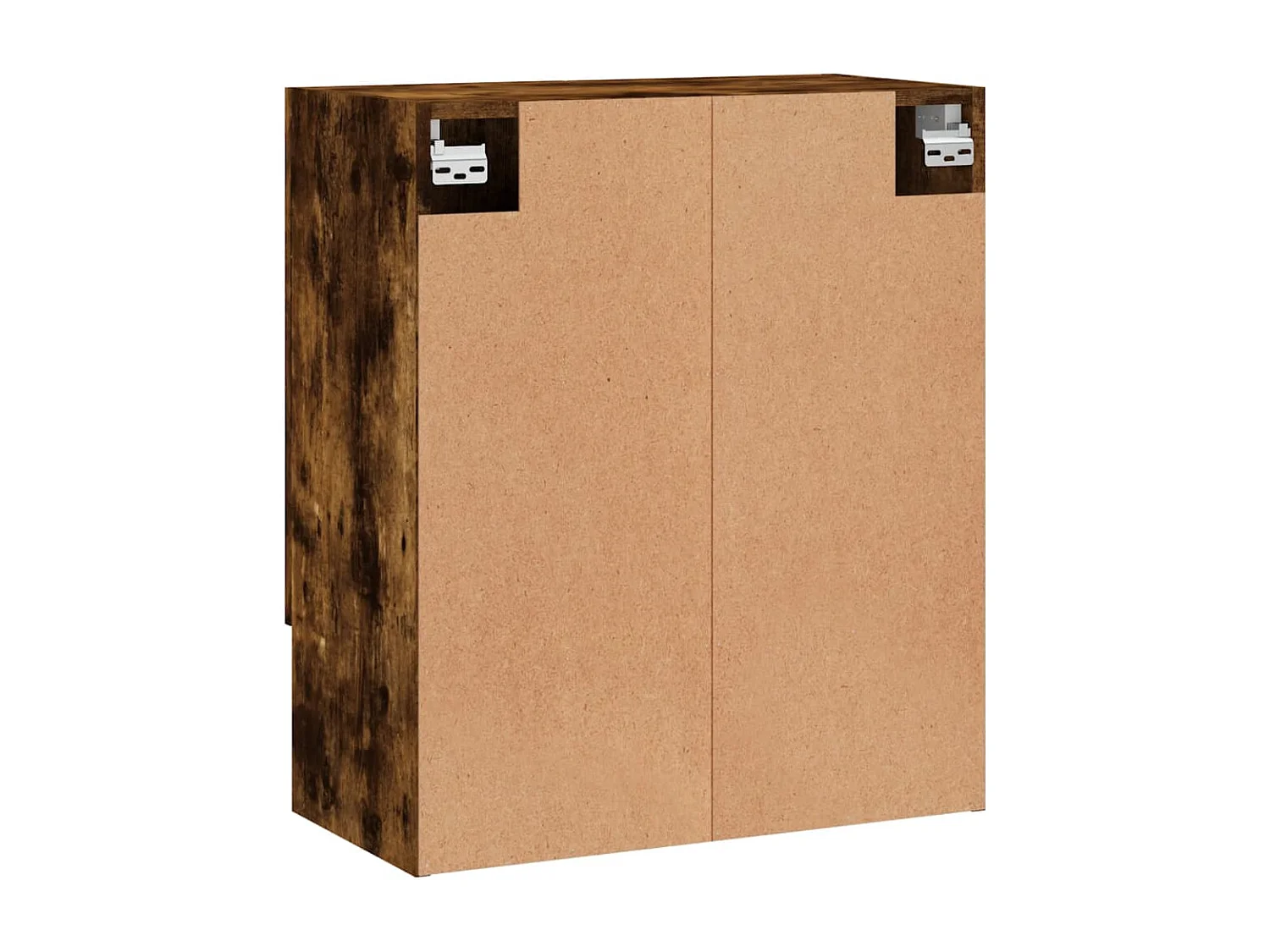 Wandkast 60x31x70 cm bewerkt hout gerookt eikenkleurig