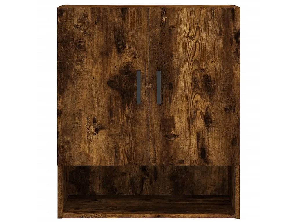 Wandkast 60x31x70 cm bewerkt hout gerookt eikenkleurig