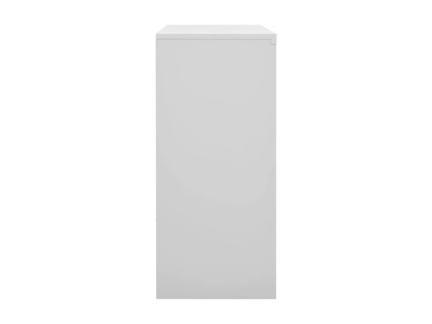Armoire de bureau porte coulissante Gris clair 90x40x90cm Acier