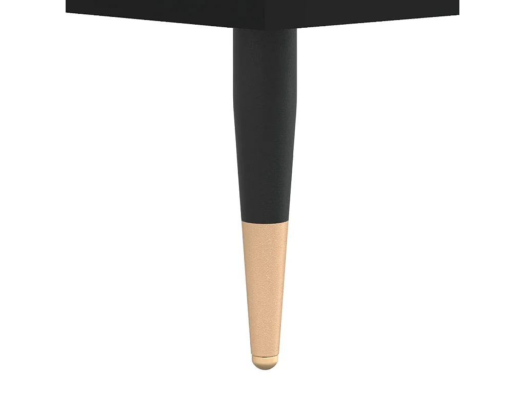 Armoire à disques noir 85x38x48 cm bois d'ingénierie