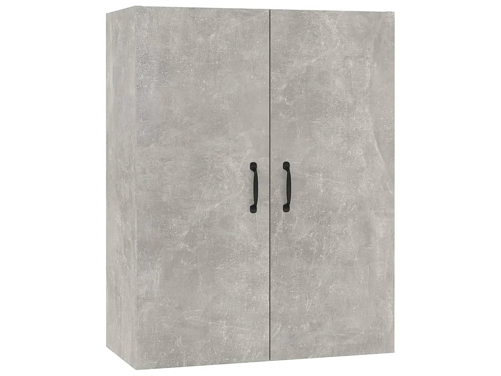 Armoire suspendue Gris béton 69,5x34x90 cm Bois d'ingénierie