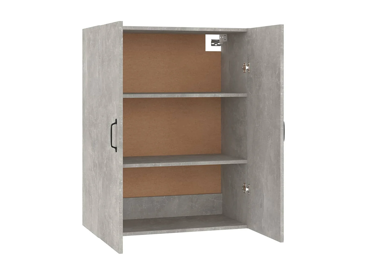 Armoire suspendue Gris béton 69,5x34x90 cm Bois d'ingénierie