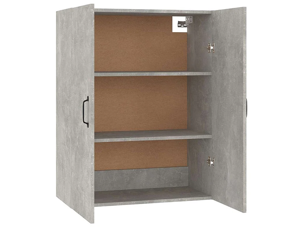Armario colgante madera ingeniería gris hormigón 69,5x34x90 cm