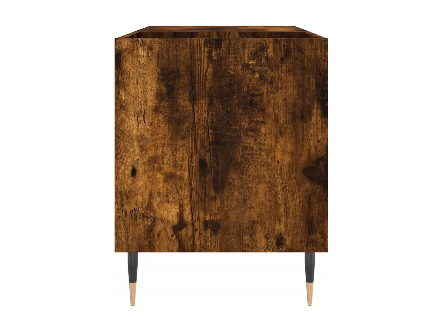 Armoire à disques chêne fumé 85x38x48 cm bois d'ingénierie