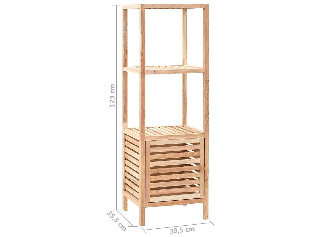 Armoire de salle de bain Bois de noyer 39,5x35,5x123 cm