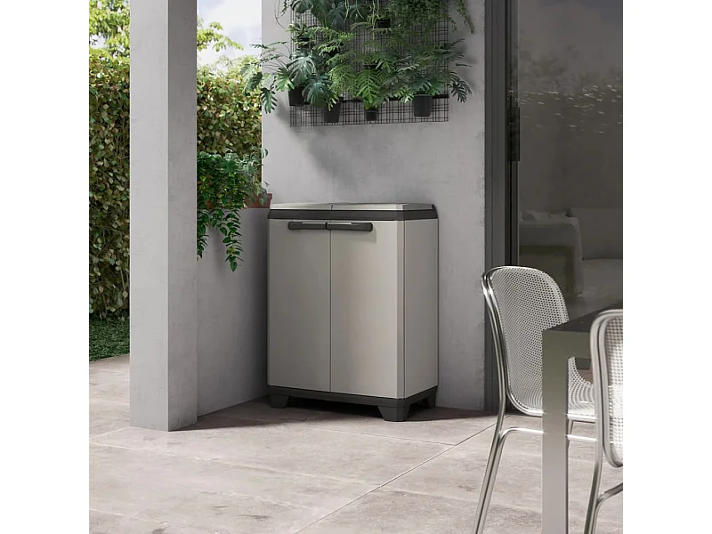 Keter Recycling-Schrank Planet Grau und Schwarz