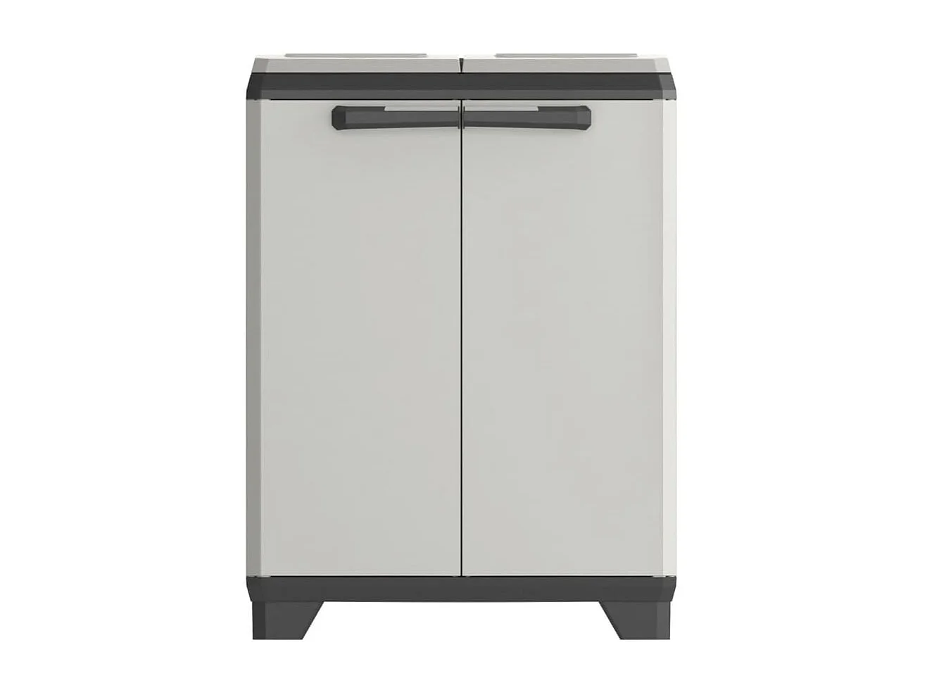 Armadietto per Raccolta Differenziata Planet Grigio e Nero