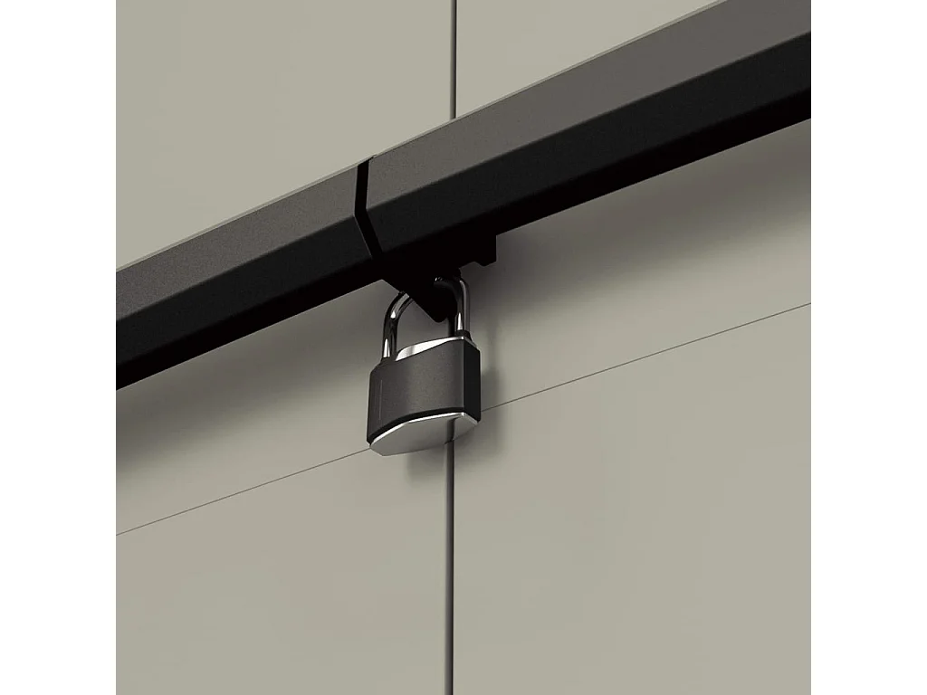 Armadietto per Raccolta Differenziata Planet Grigio e Nero