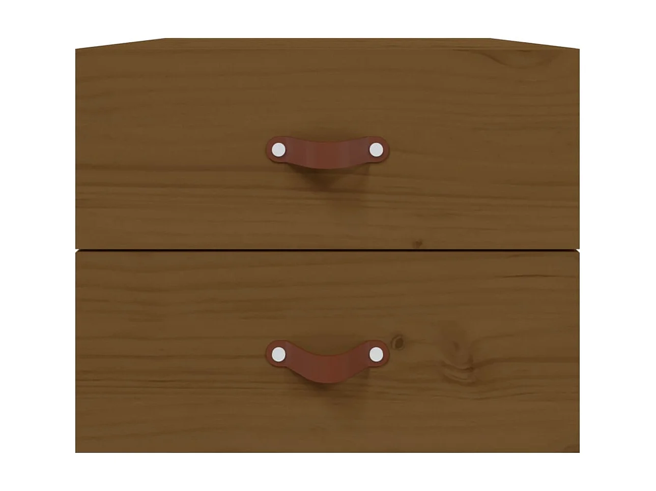 Table de chevet murale Marron miel 50x36x40 cm