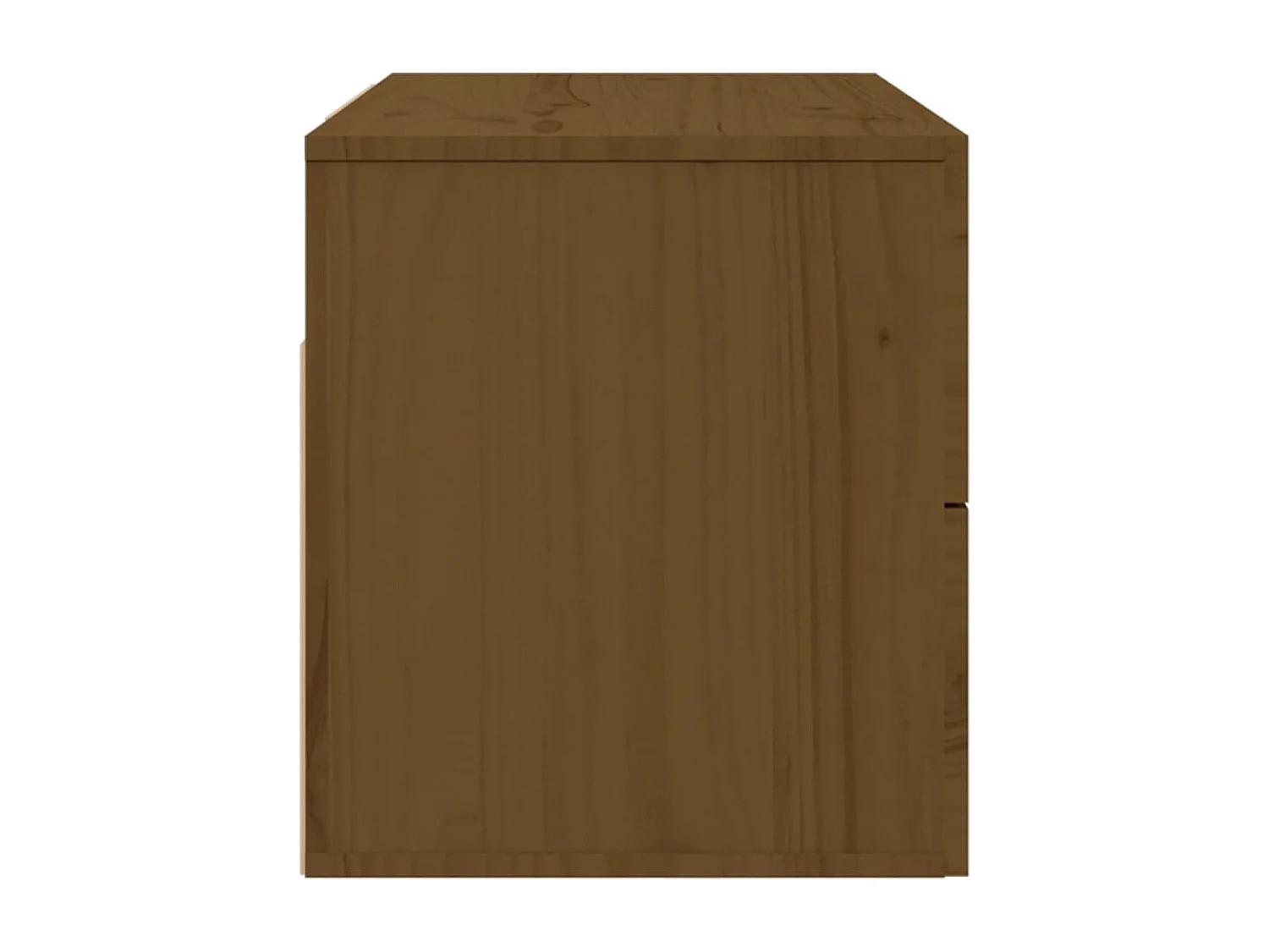 Table de chevet murale Marron miel 50x36x40 cm