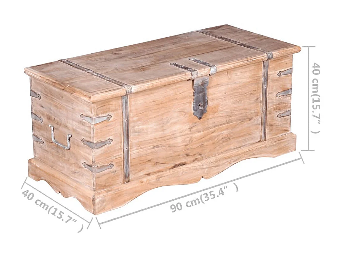 Coffre de rangement Bois d'Acacia