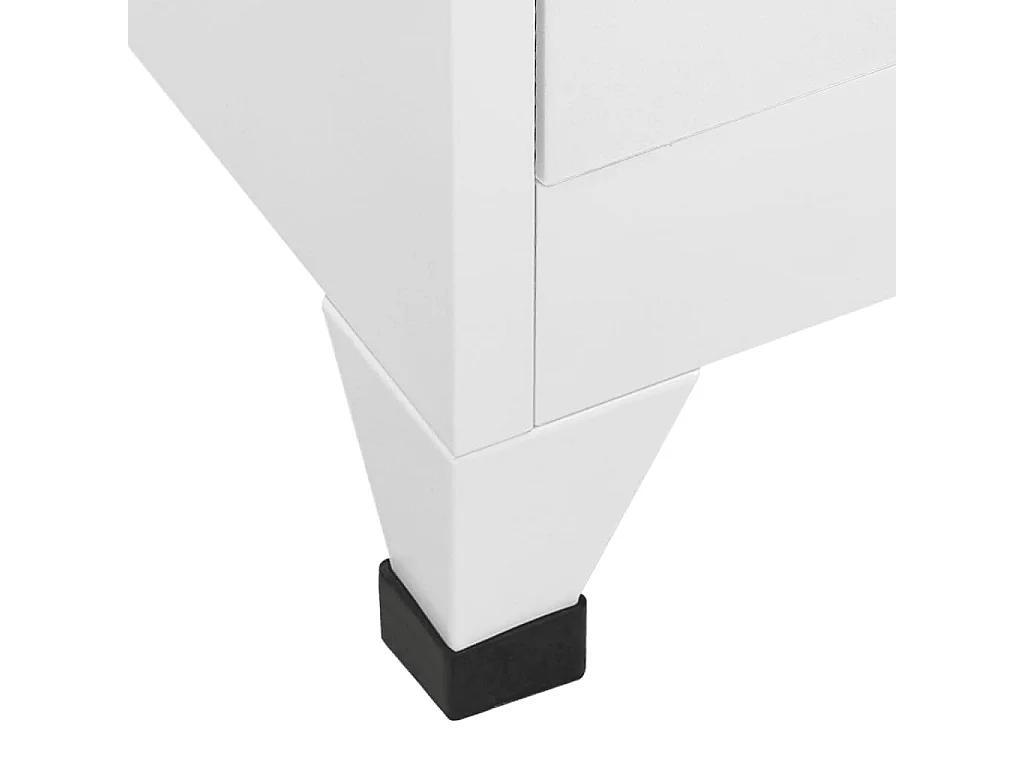 Armoire à casiers Blanc 90x45x180 cm Acier