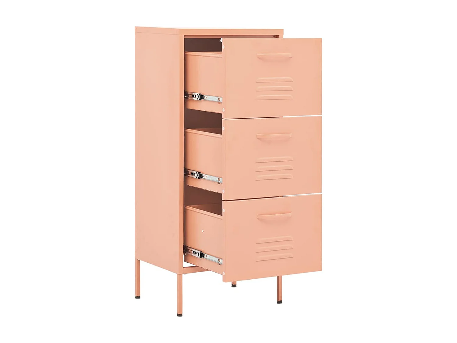 Armoire de rangement Rose 42,5x35x101,5 cm Acier