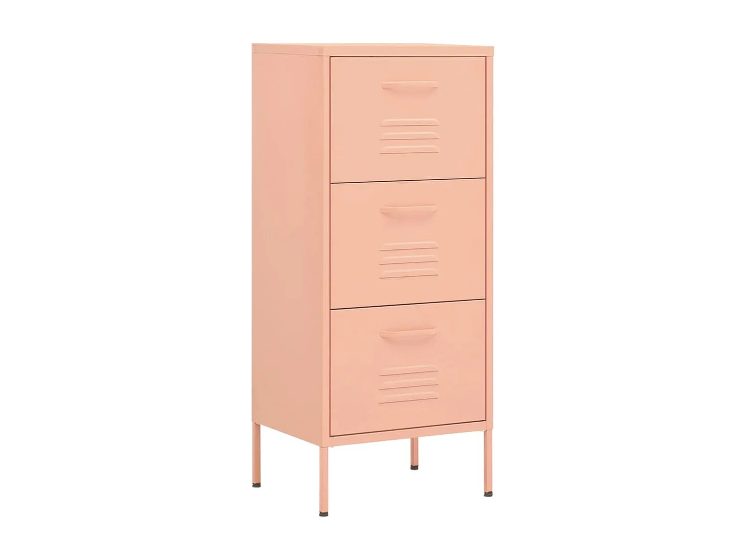 Opbergkast 42,5x35x101,5 cm staal roze