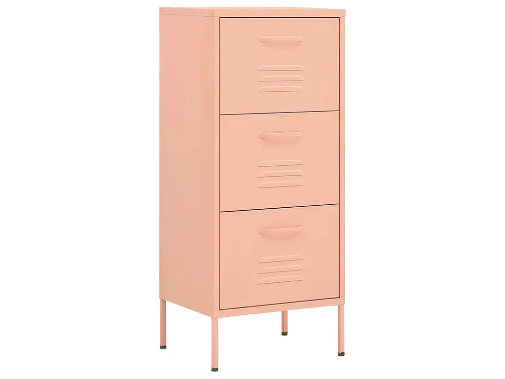 Lagerschrank Rosa 42,5x35x101,5 cm Stahl