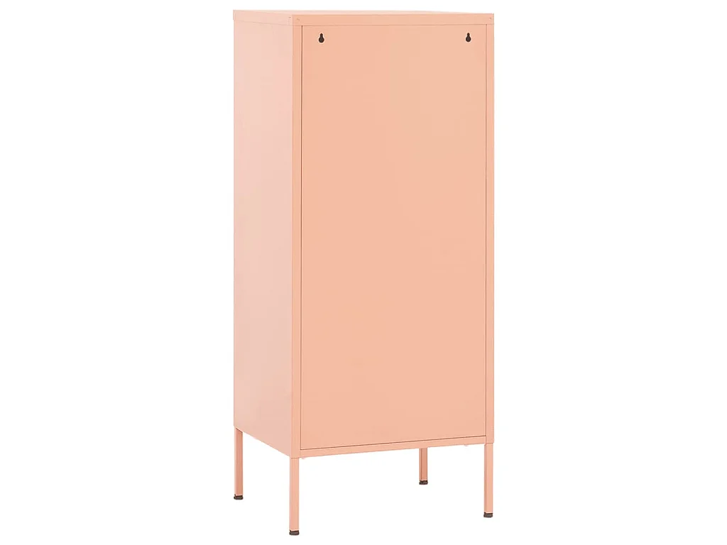 Armoire de rangement Rose 42,5x35x101,5 cm Acier