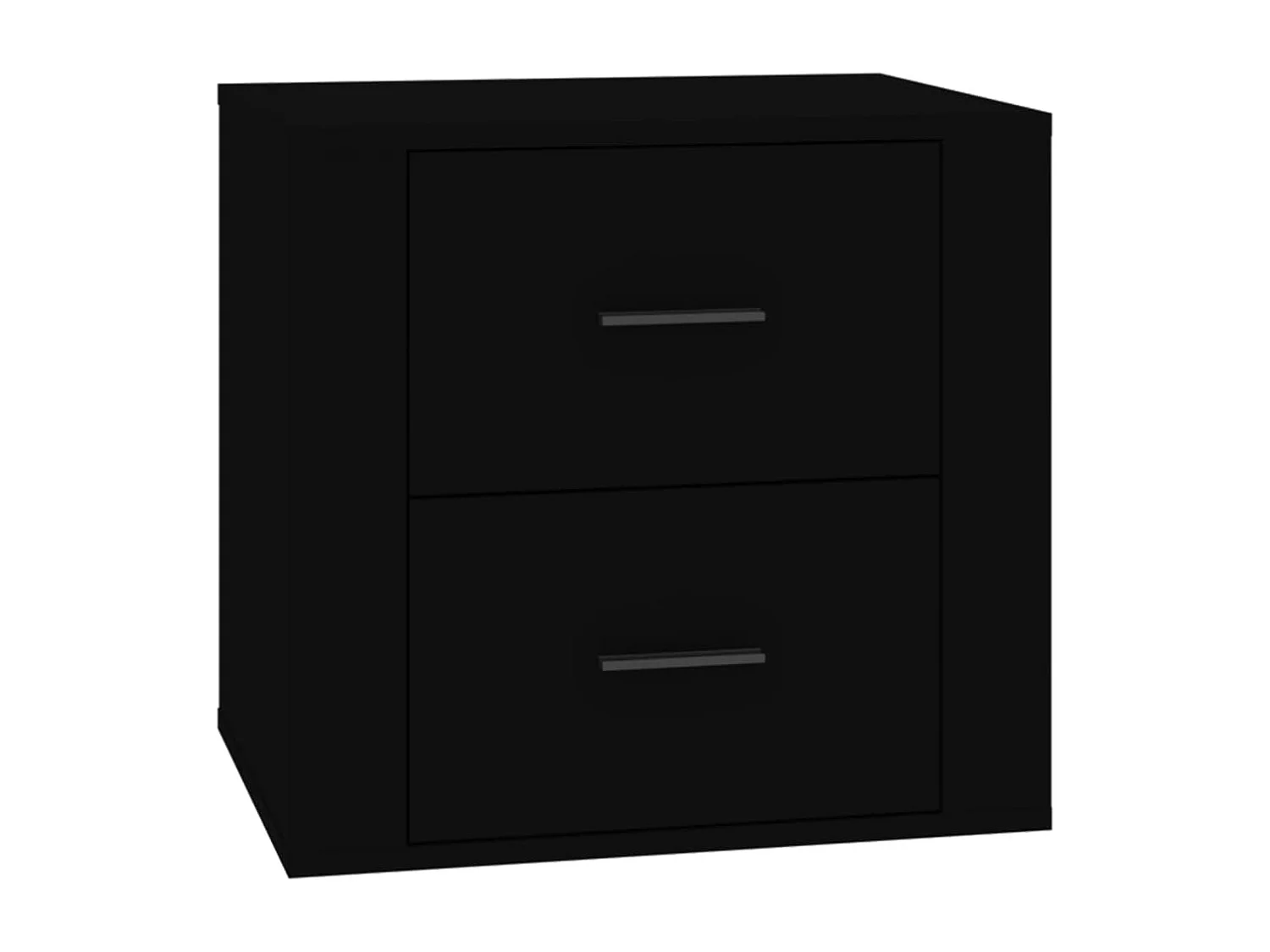 Table de chevet Noir 50x39x47 cm