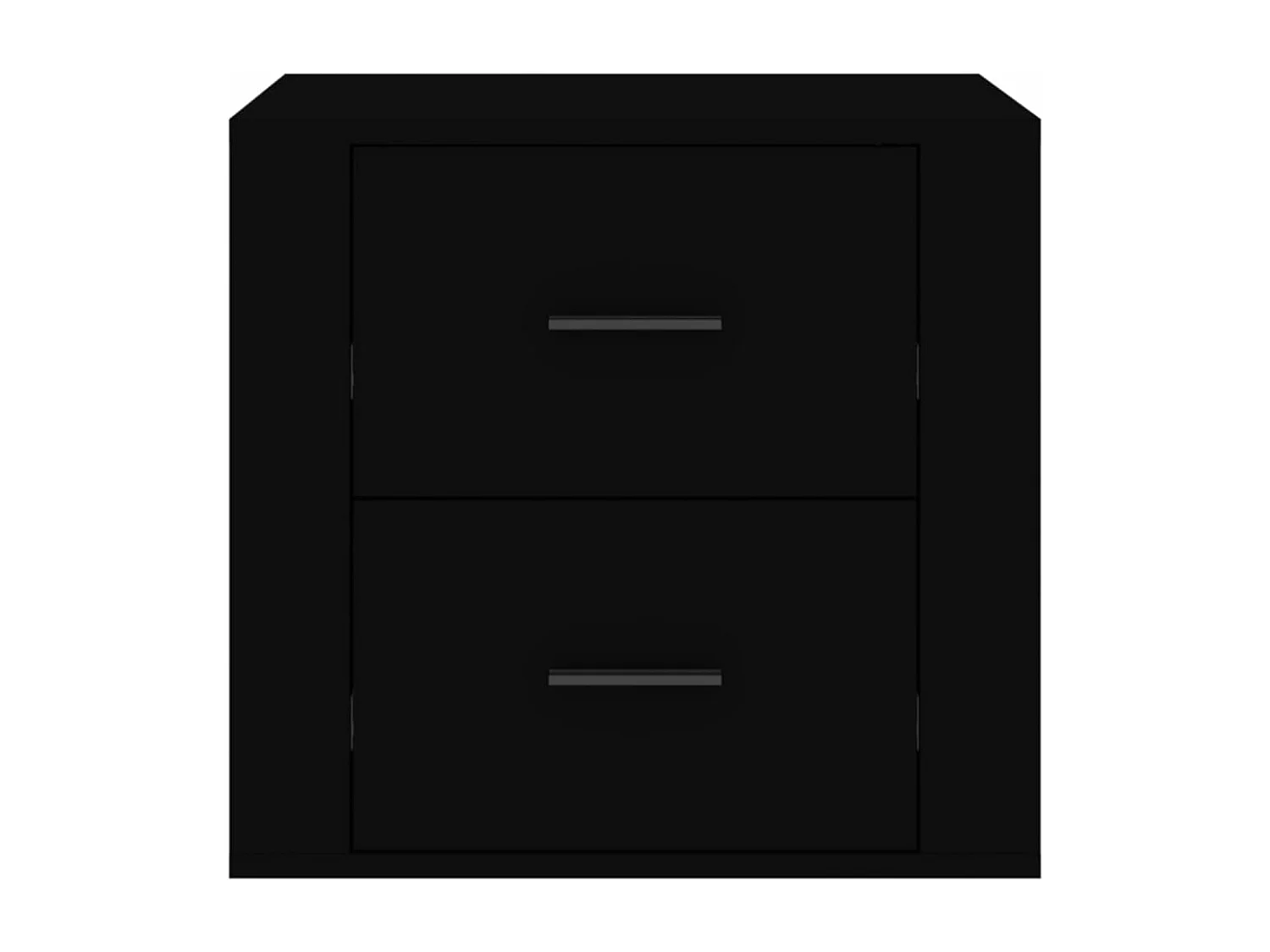 Table de chevet Noir 50x39x47 cm