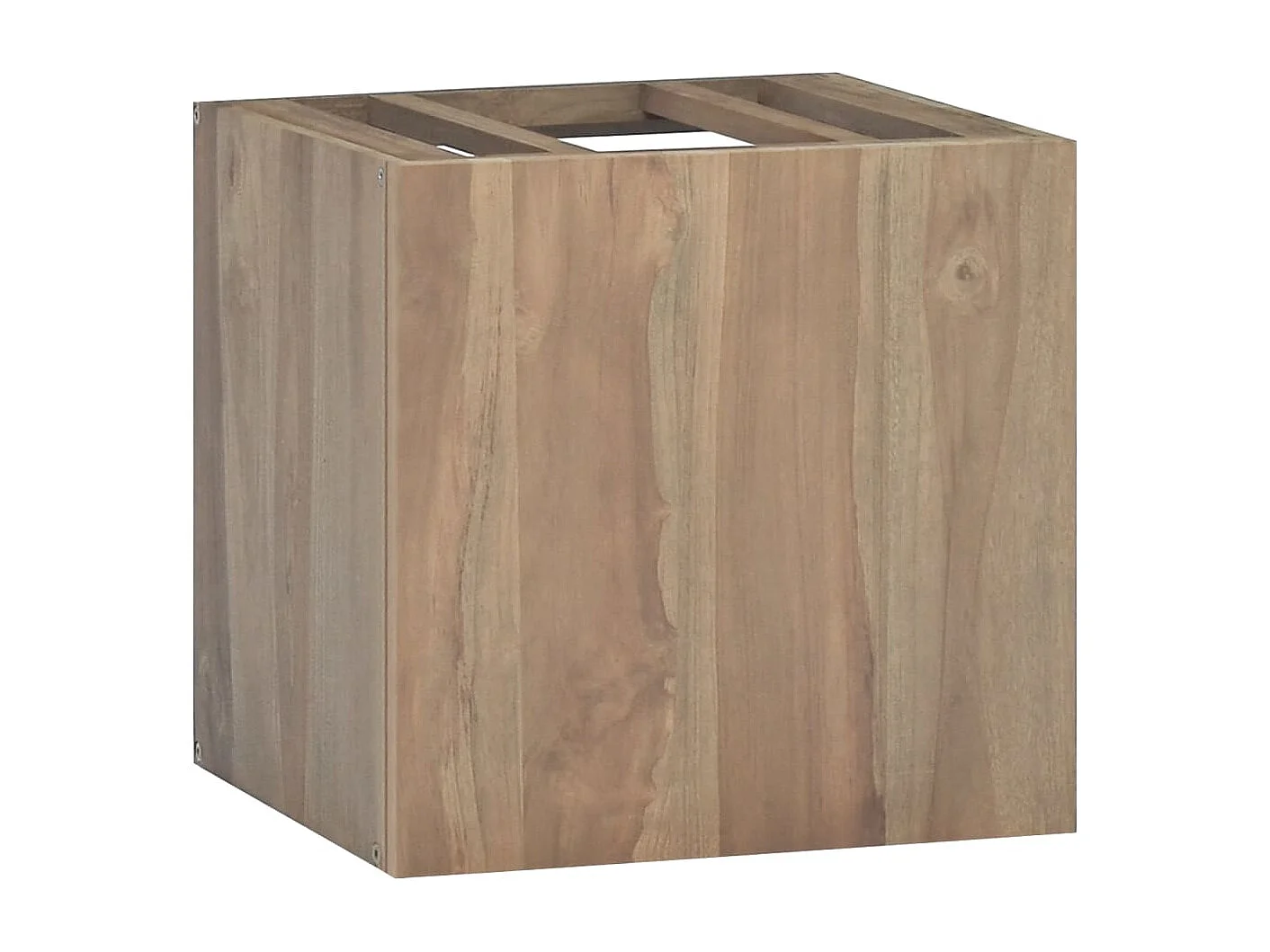 Wand-Badschrank 46x25,5x40 cm Massivholz Teak