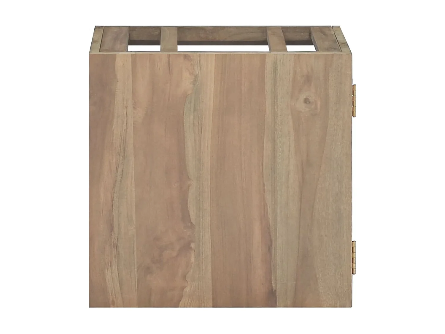 Wand-Badschrank 46x25,5x40 cm Massivholz Teak