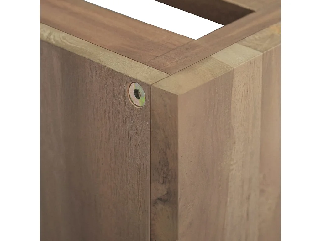 Wand-Badschrank 46x25,5x40 cm Massivholz Teak