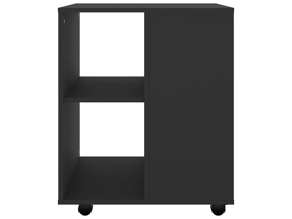 Rollschrank Schwarz 60x53x72 cm Holzwerkstoff