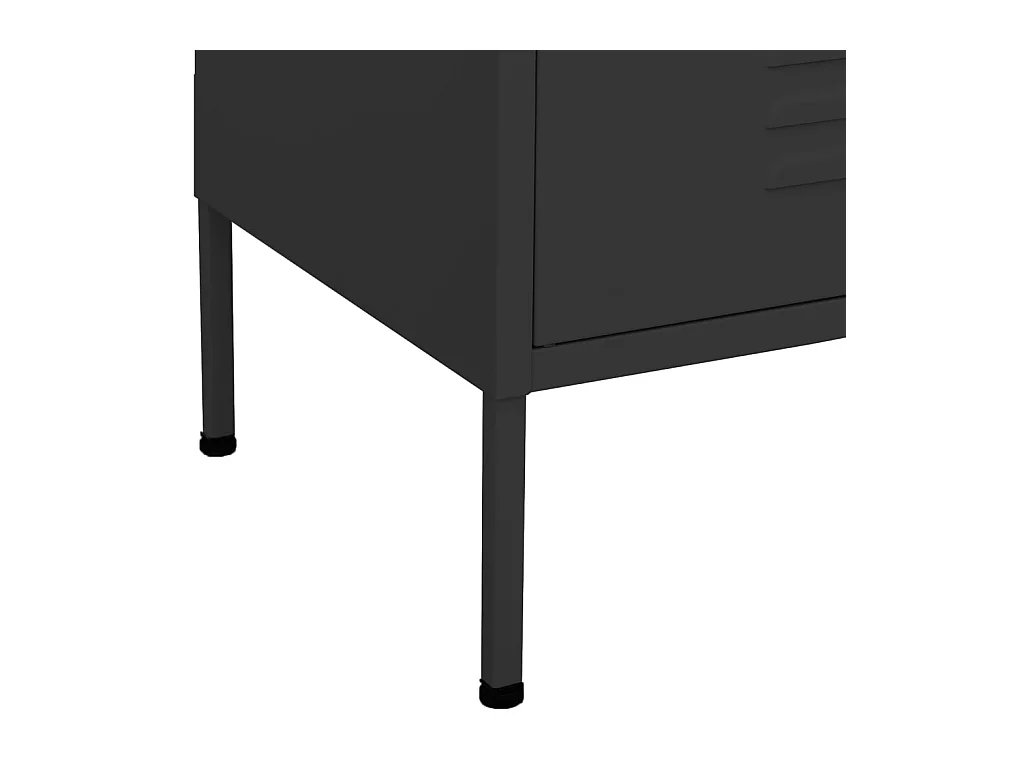 Armario de almacenamiento acero gris antracita 80x35x101,5 cm