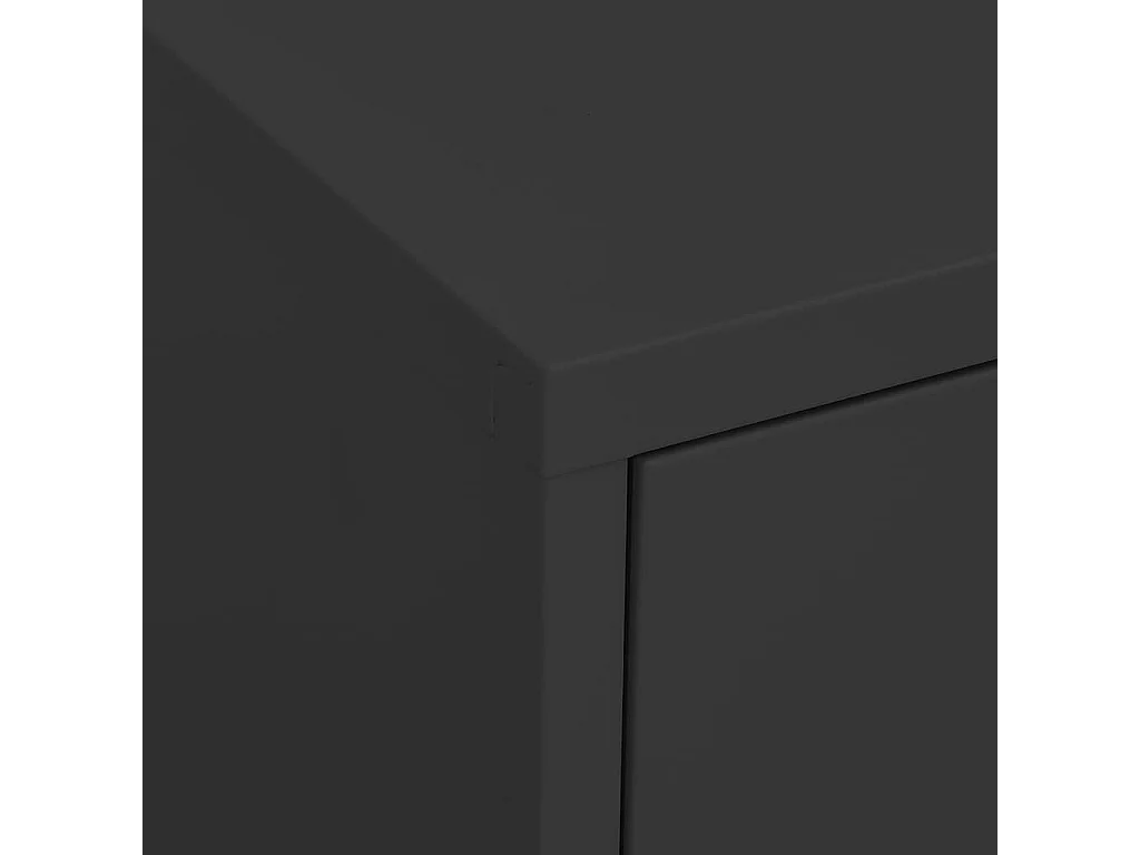 Armário de arrumação aço 80x35x101,5 cm antracite