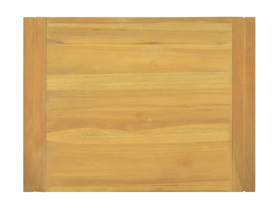 Mobile da Bagno a Parete 60x45x35 cm in Legno Massello di Teak
