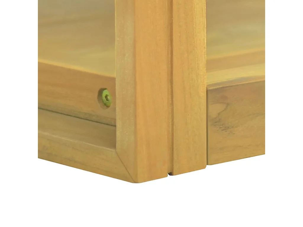 Mobile da Bagno a Parete 60x45x35 cm in Legno Massello di Teak