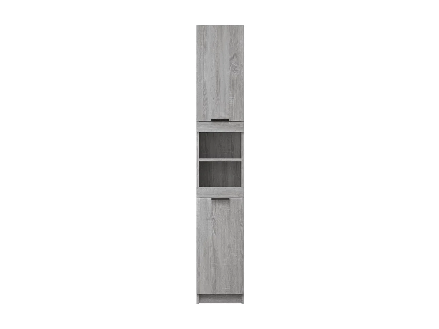 Badschrank Grau Sonoma 32x34x188,5 cm Holzwerkstoff