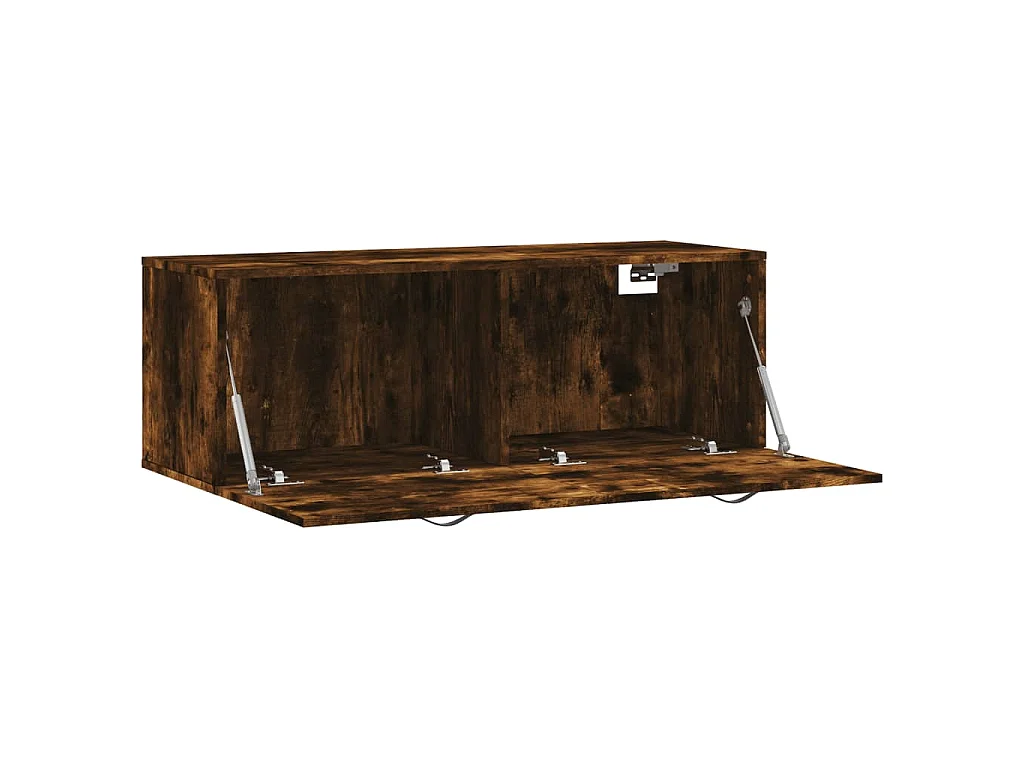 Armoire murale Chêne fumé 100x36,5x35 cm Bois d'ingénierie
